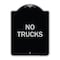 Signmission Designer Series Truck No Trucks, Black & Silver Heavy-Gauge Aluminum Sign, 24" x 18", BS-1824-22786 A-DES-BS-1824-22786 - alternate 1